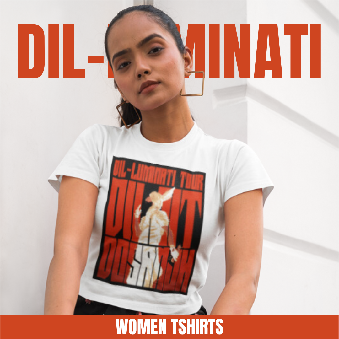 Diljit Dosanjh India Tour 2024 | Women's T-Shirt Collection: Punjabi Style & Beats