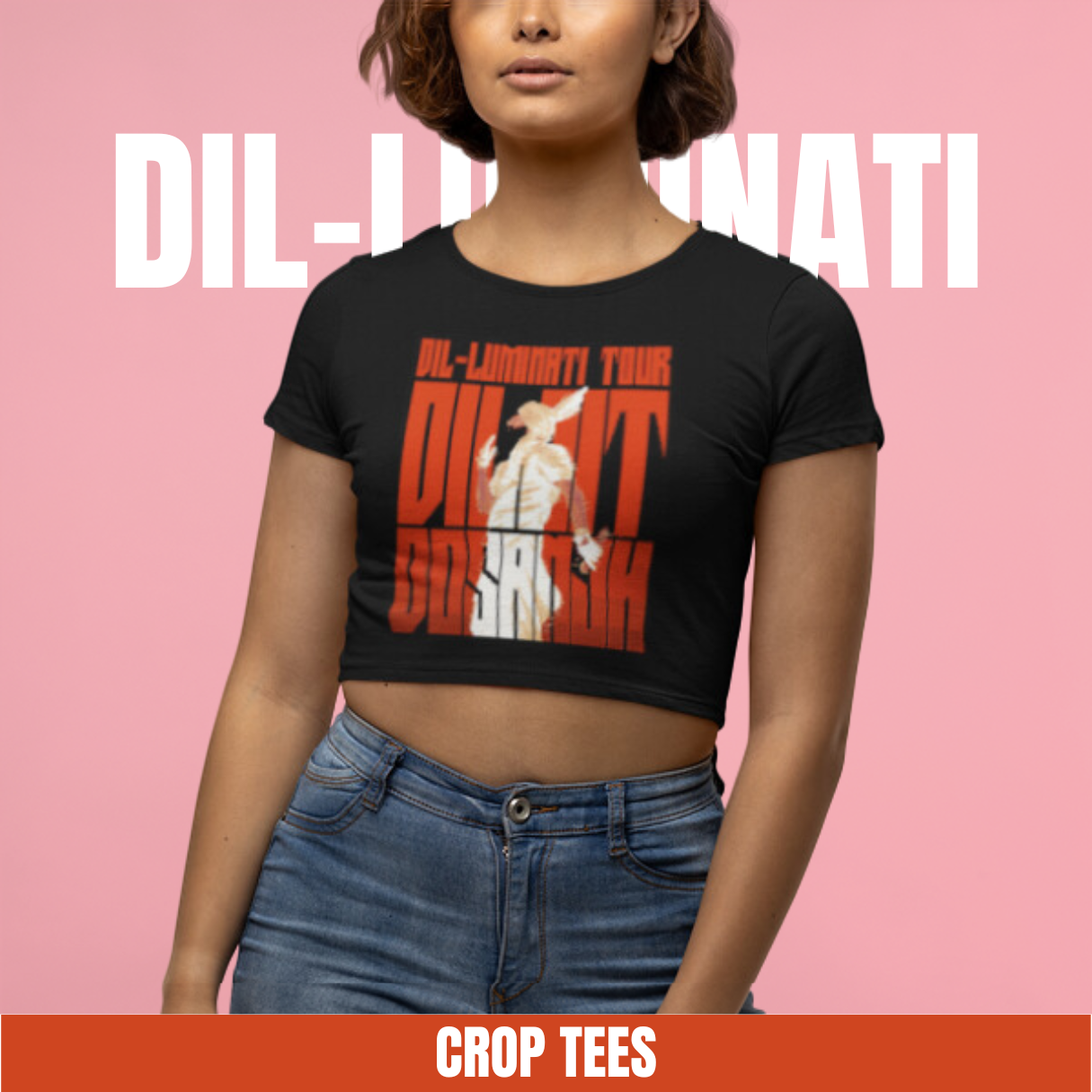 Diljit Dosanjh India Tour 2024 | Crop T-Shirt Collection: Vibrant Concert Vibes