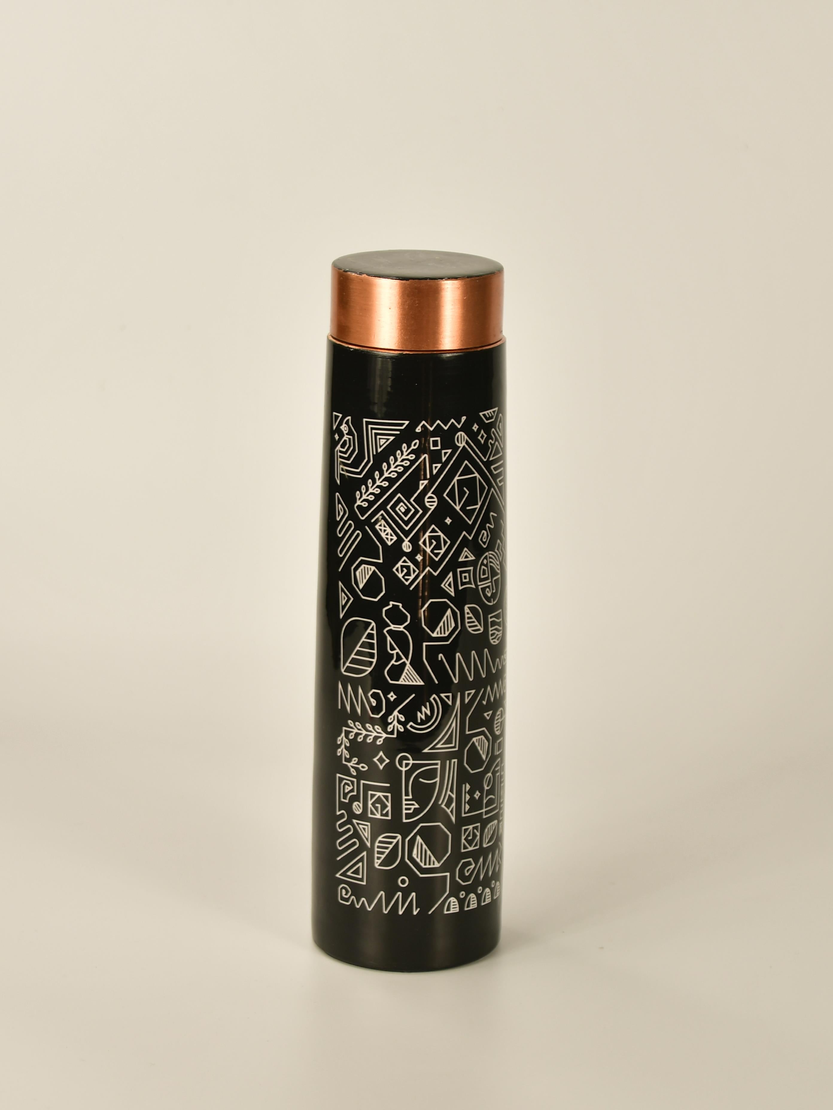 Mayii - Handpainted bottle showcasing indigenous artforms