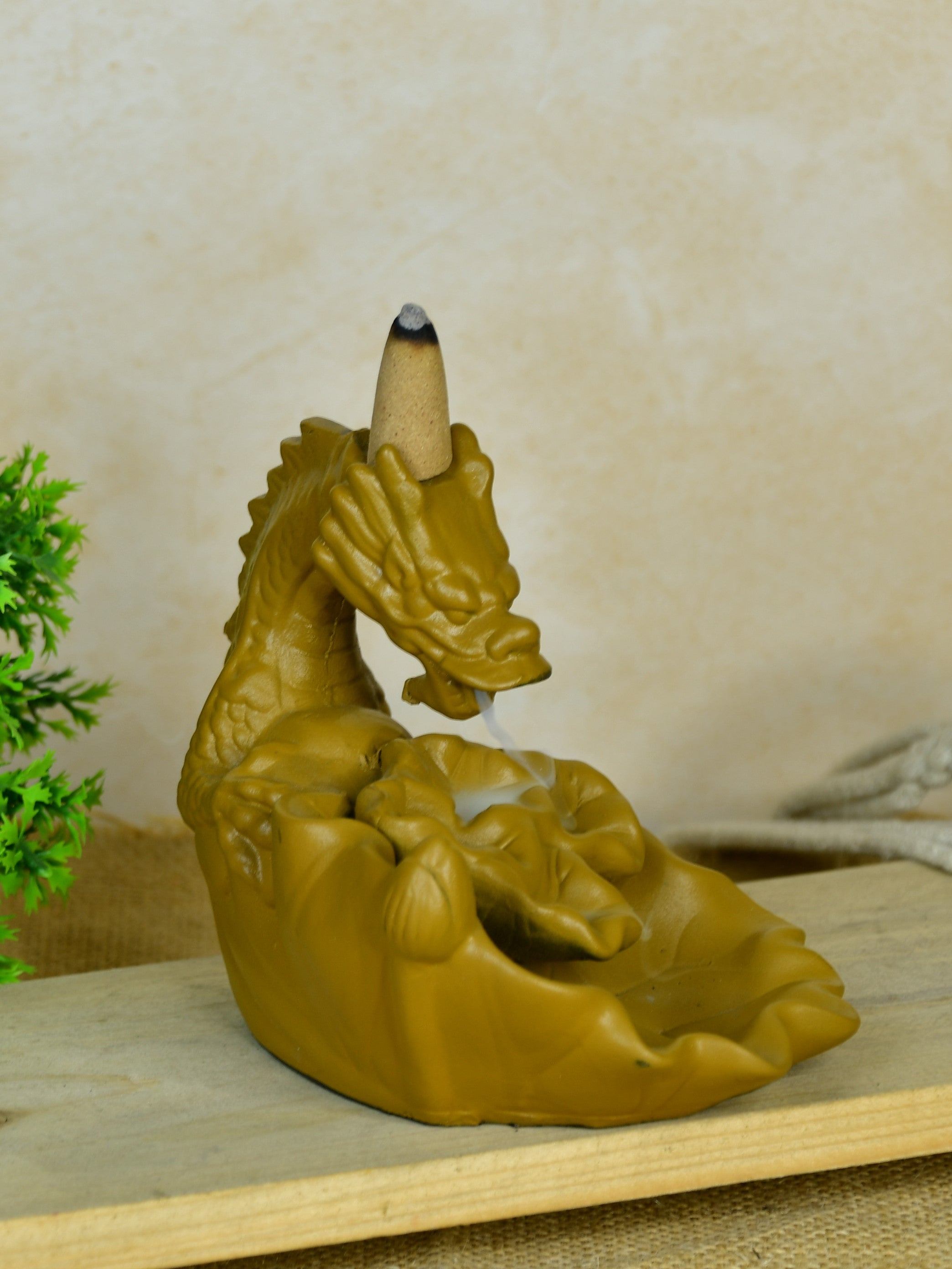 Dragon Smoke Fountain by Mayii - Beautiful Resin Showpiece for Home Decor