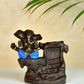 Artisan Blue Ganesh Smoke Fountain Tabletop Decor by Mayii - Unique Home Showpiece