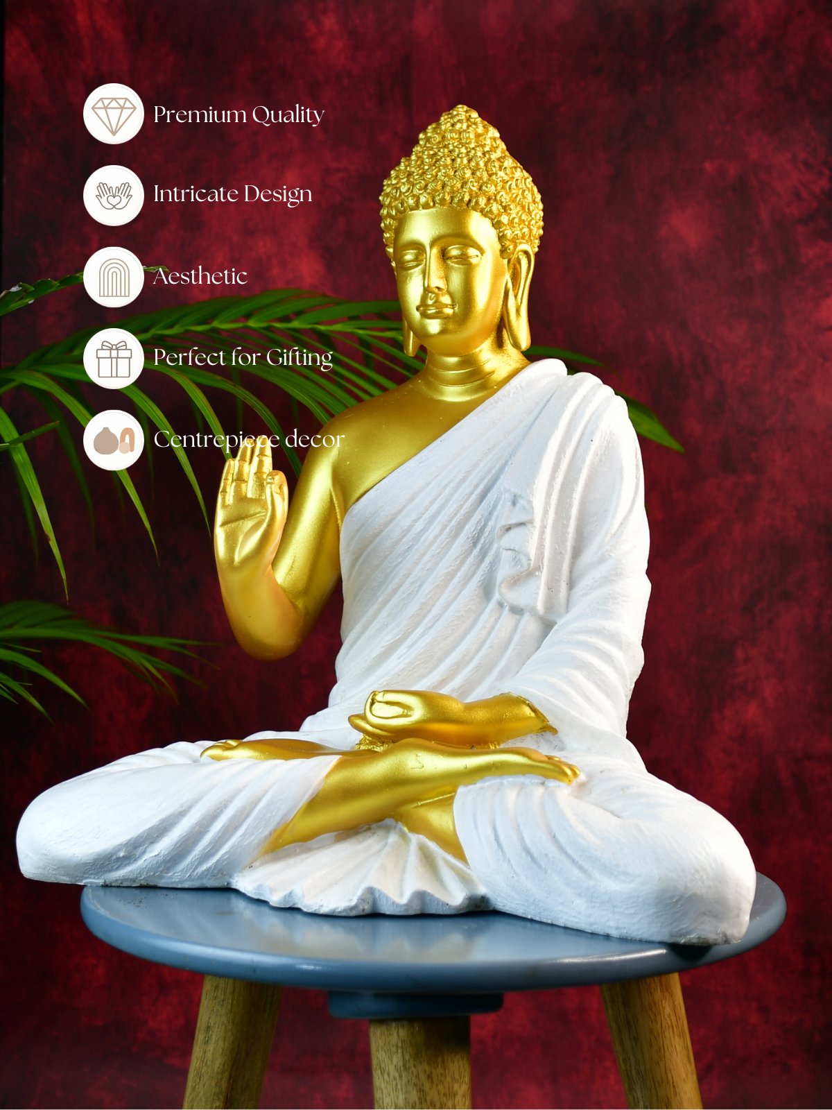 Mayii Resin Gold Buddha Decor