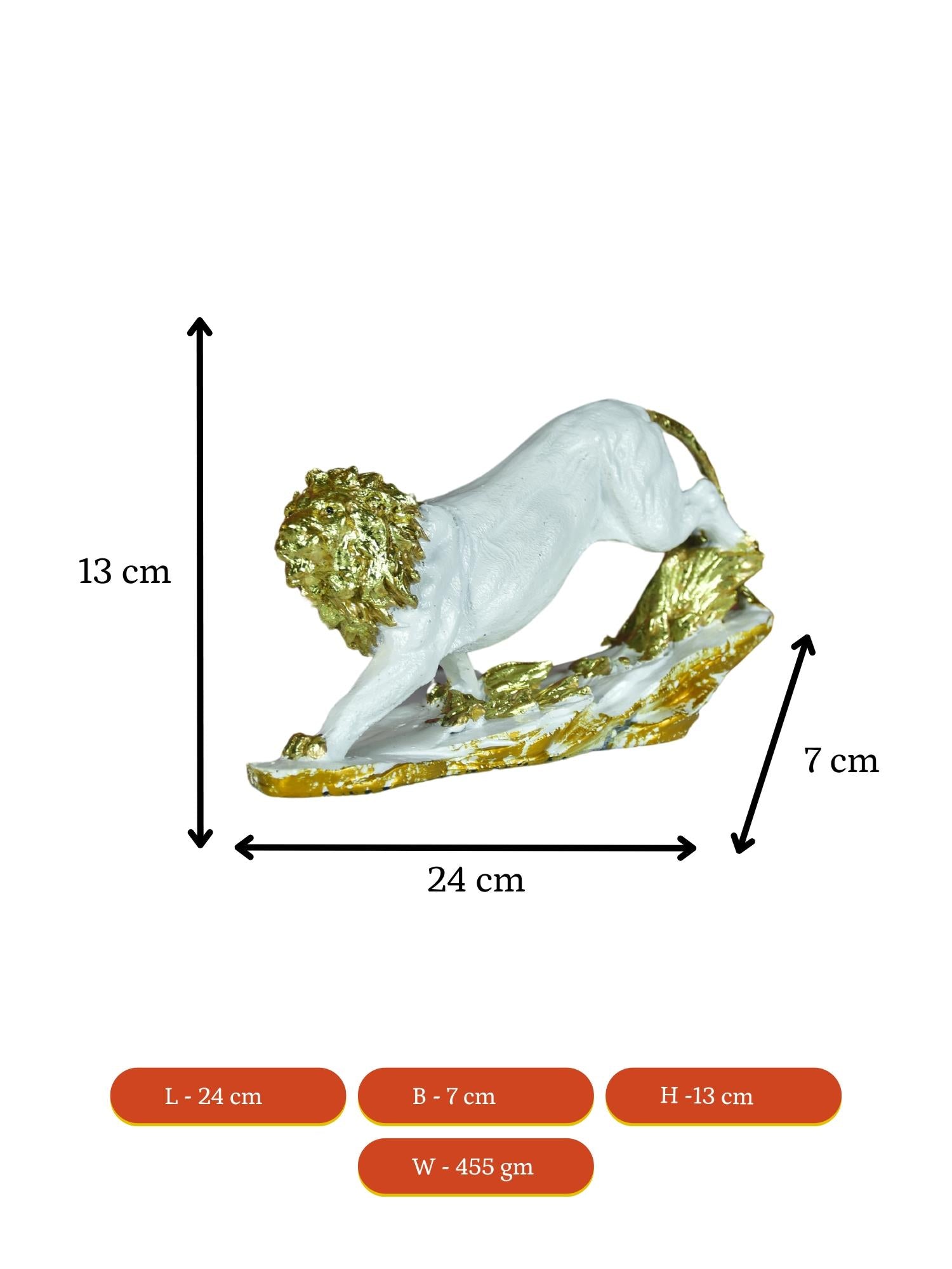 Mayii Resin Leaping Lion