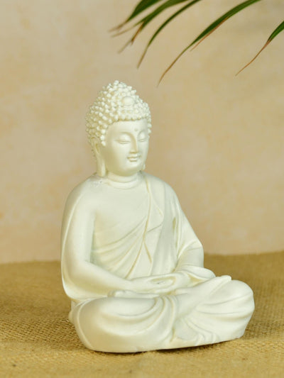 Mayii White Resin Buddha