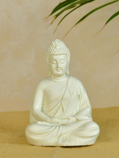 Mayii White Resin Buddha