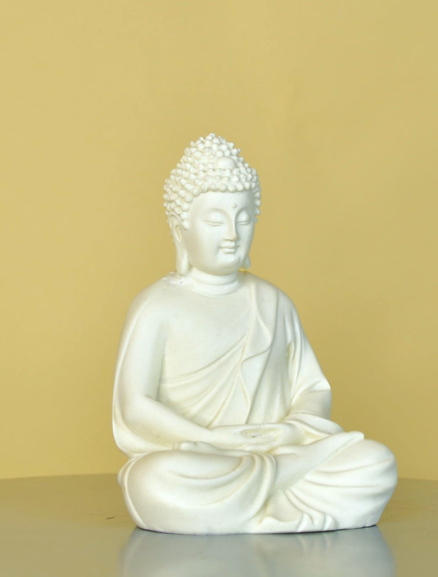 Mayii White Resin Buddha