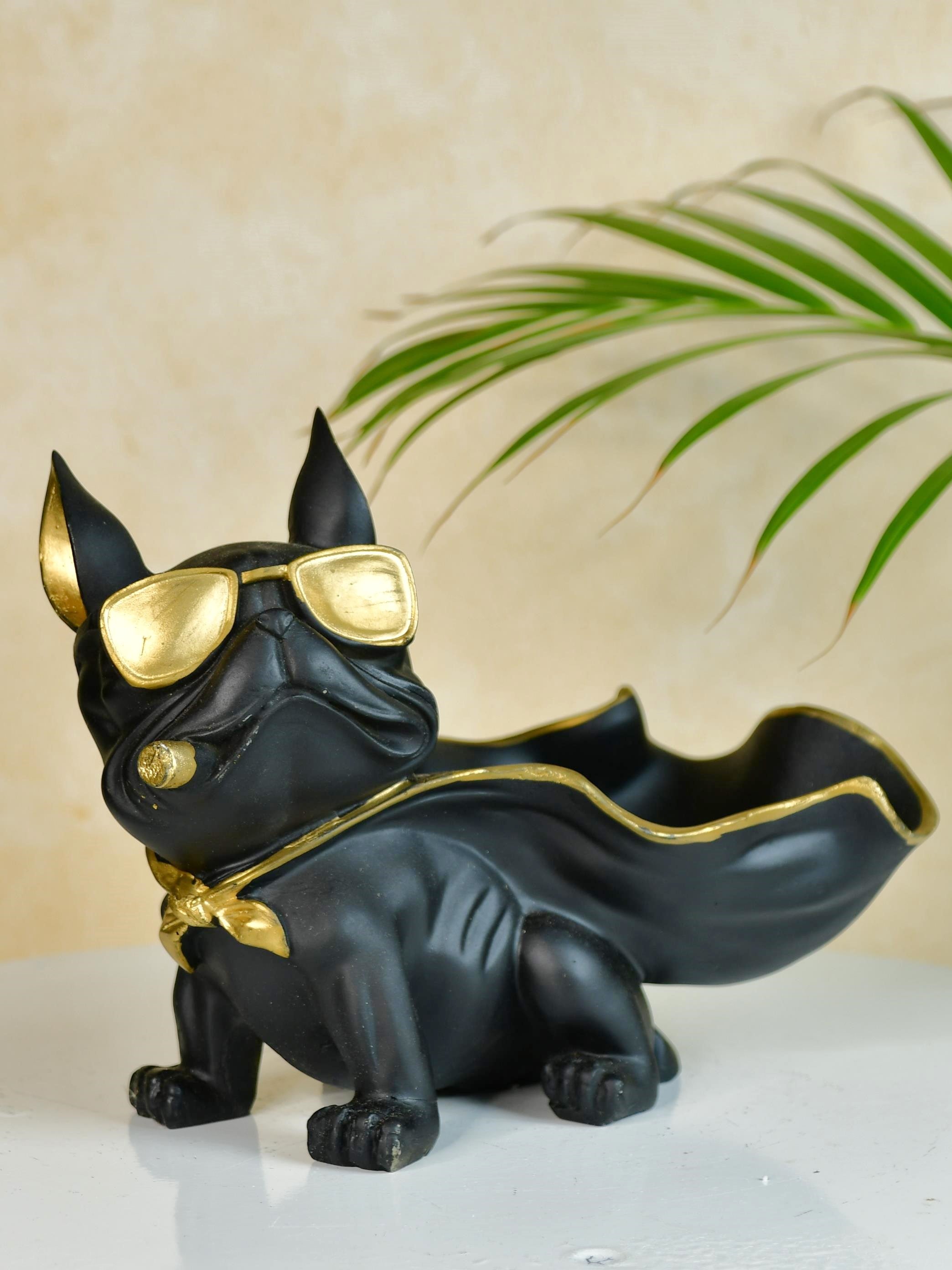 Mayii Resin Caped Dog Showpiece