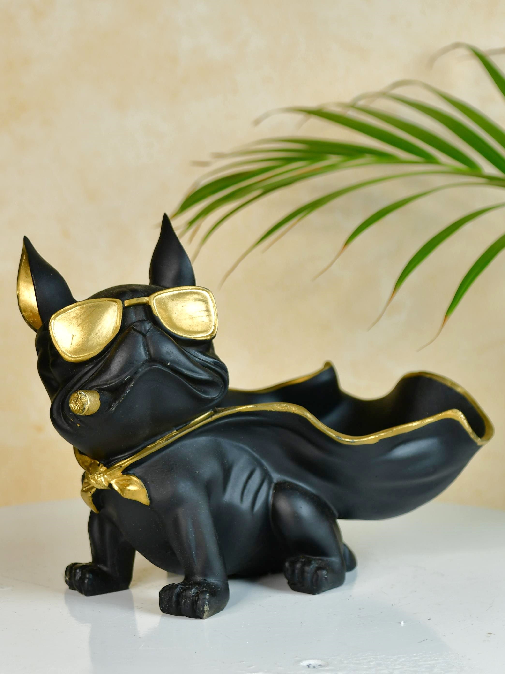 Mayii Resin Caped Dog Showpiece