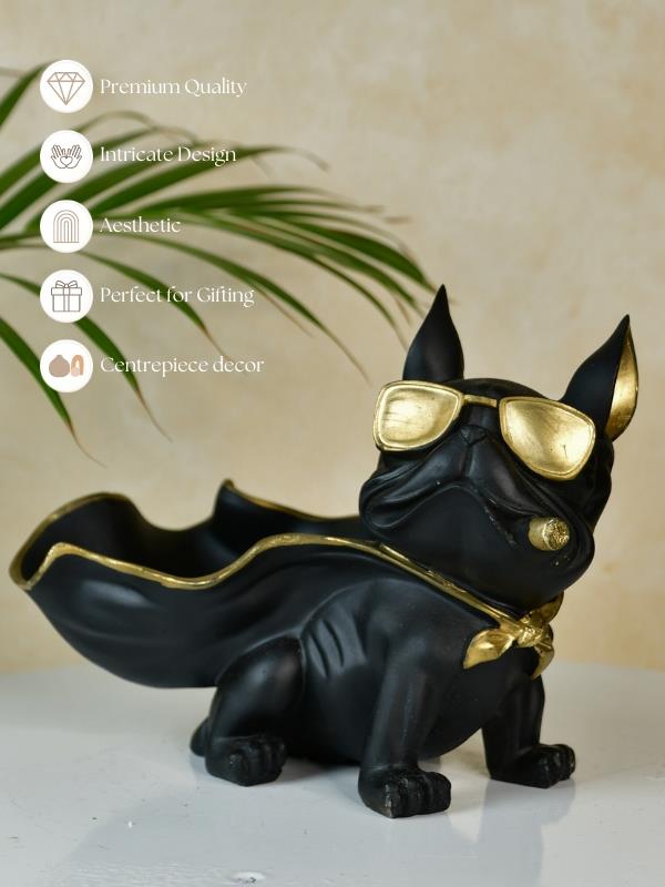 Mayii Resin Caped Dog Showpiece