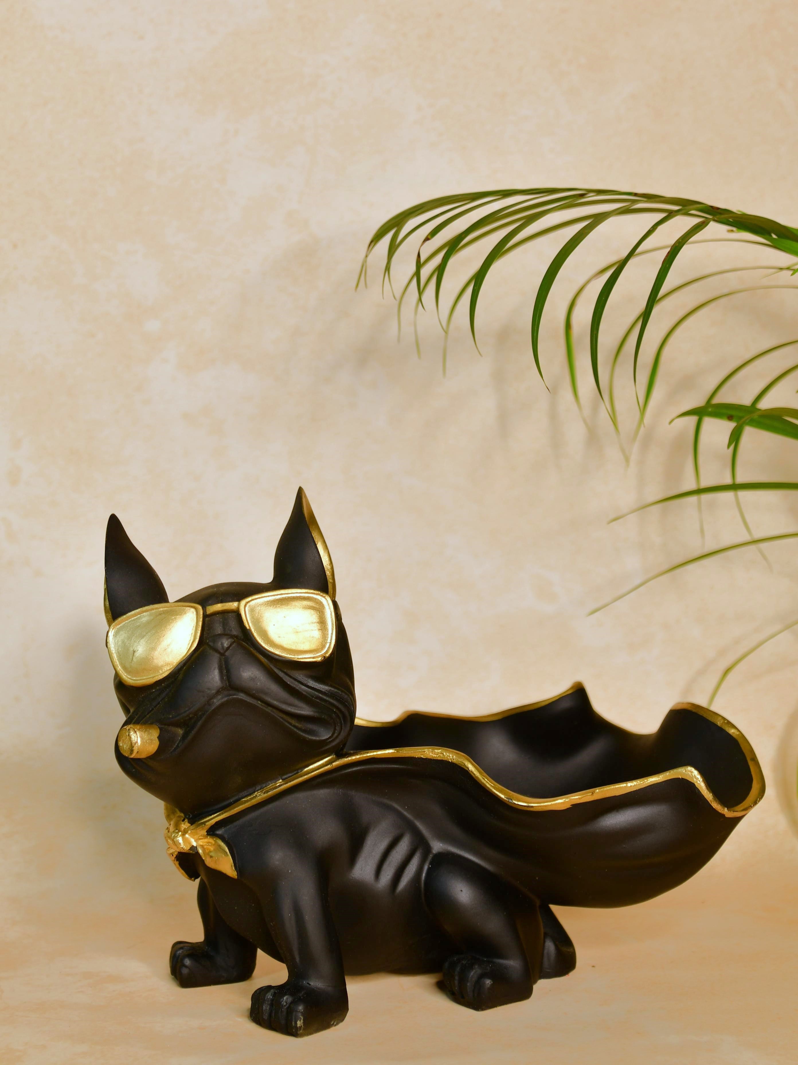 Mayii Resin Caped Dog Showpiece