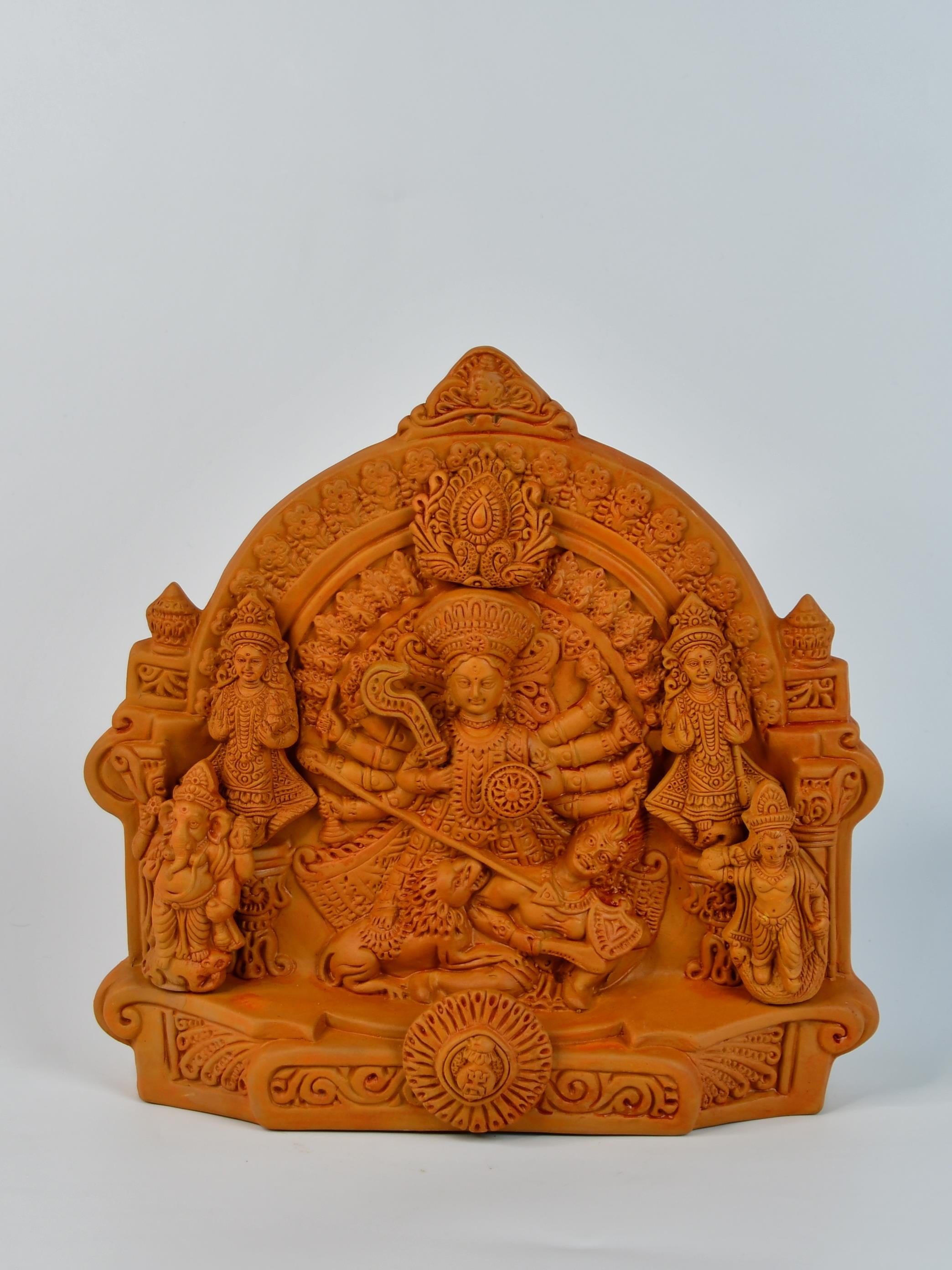 Mayii - Premium Large Terracotta Durga Tabletop Decor