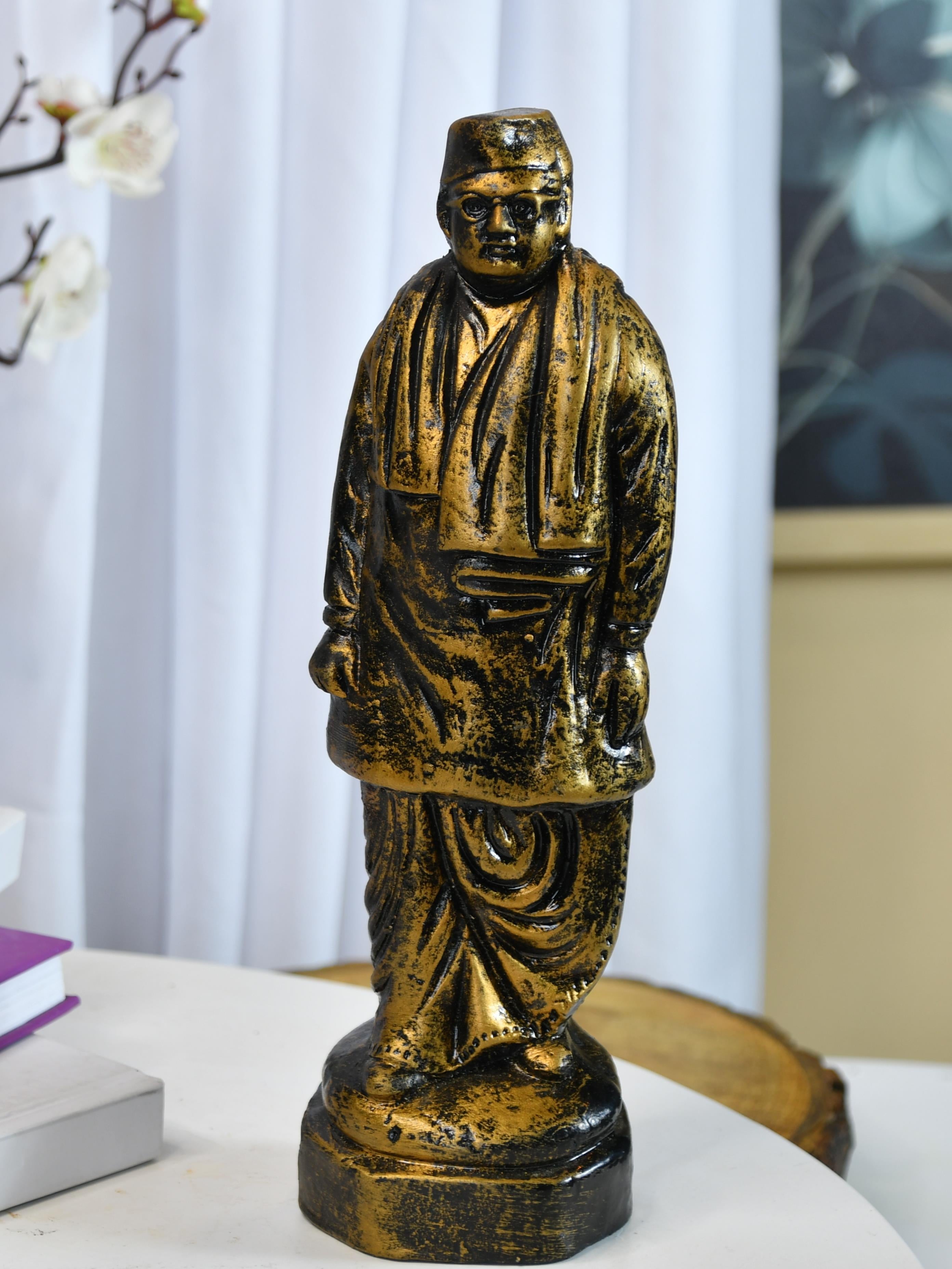 Mayii - Premium Terracotta Subhash Chandra Bose Abstract Tabletop Statue