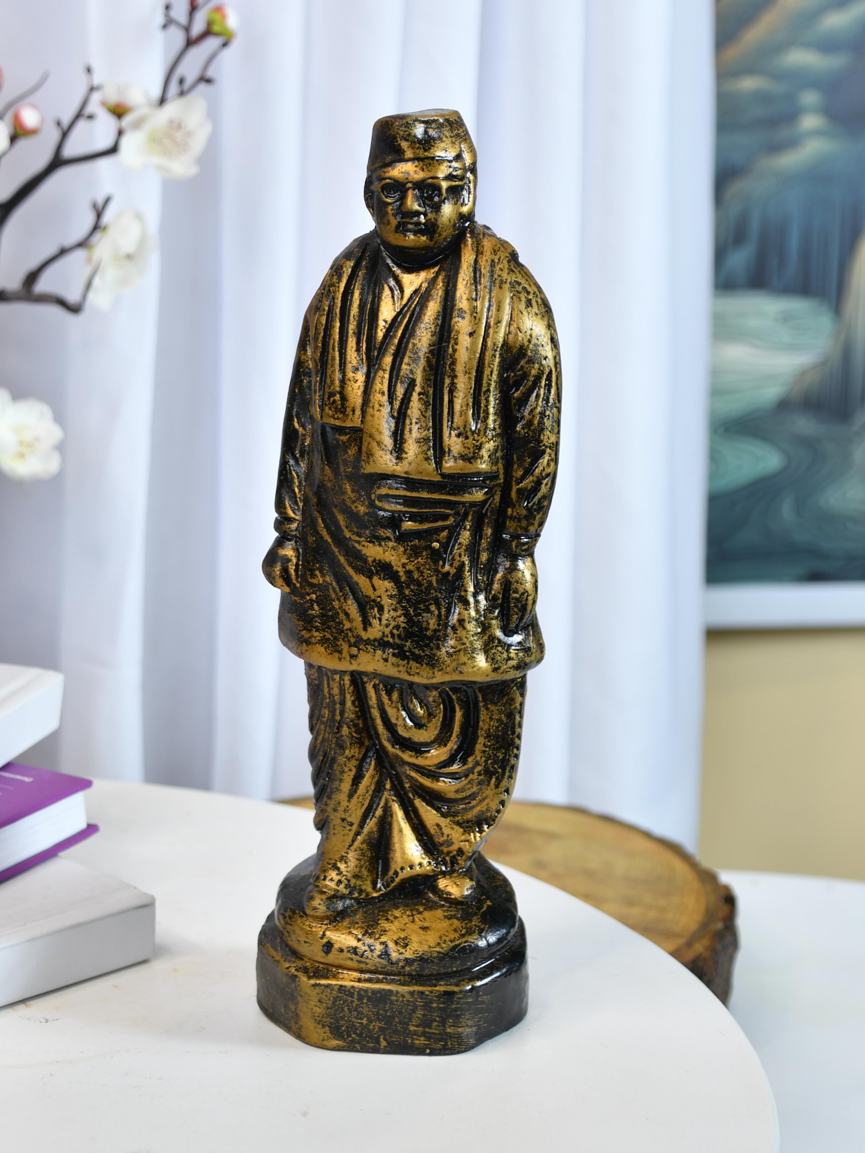 Mayii - Premium Terracotta Subhash Chandra Bose Abstract Tabletop Statue