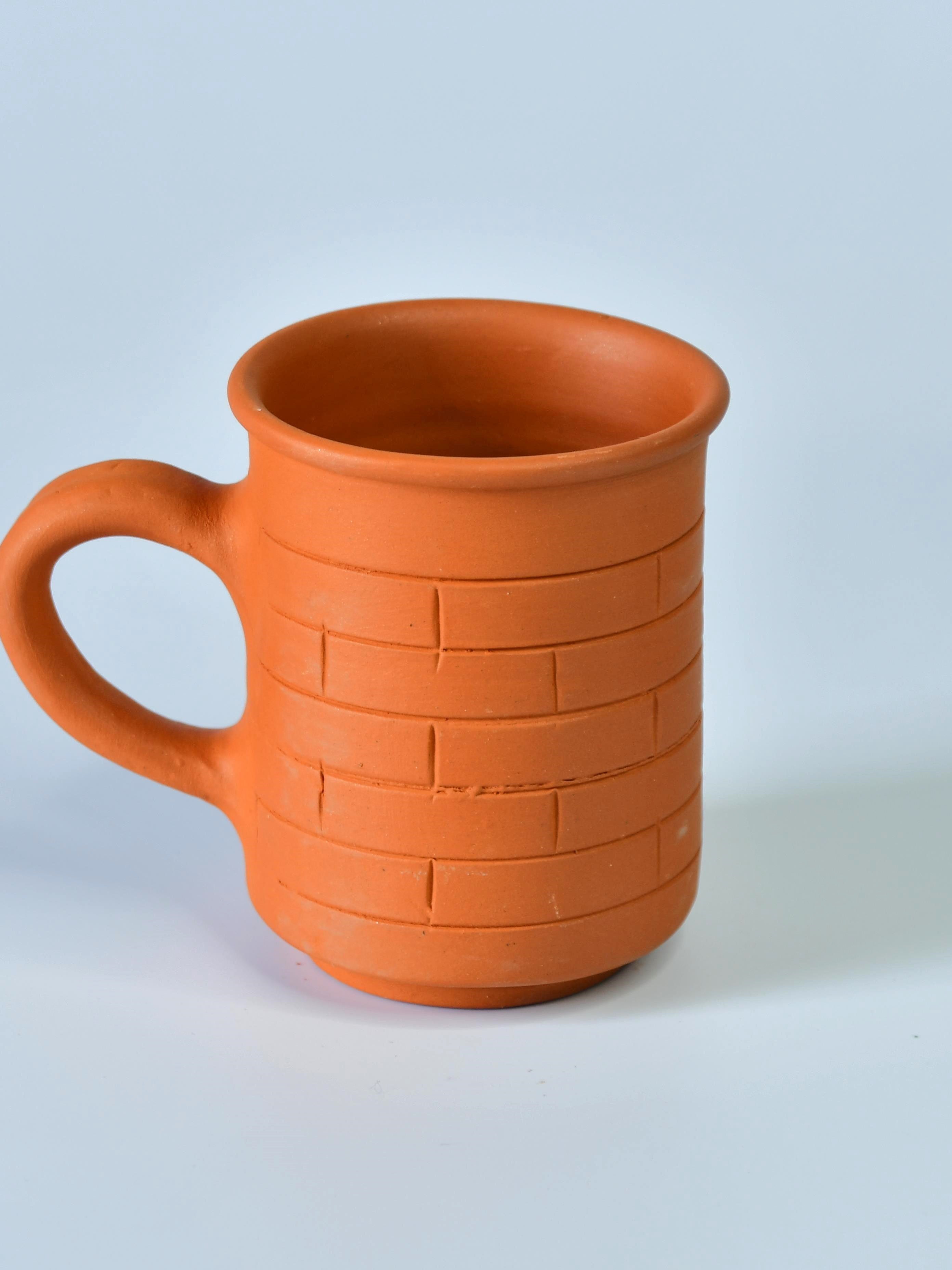 Mayii - Premium Unglazed Terracotta imprinted Drink Mugs