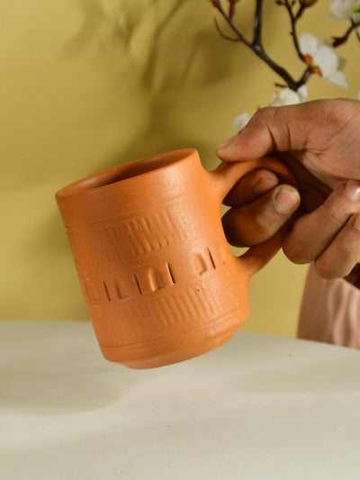 Mayii - Premium Cylindrical Unglazed Terracotta Mugs