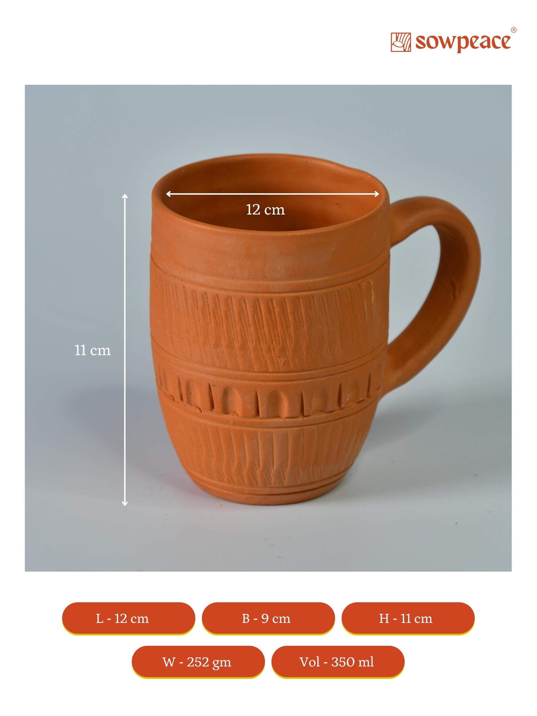 Mayii - Premium Unglazed Terracotta Drink Mugs