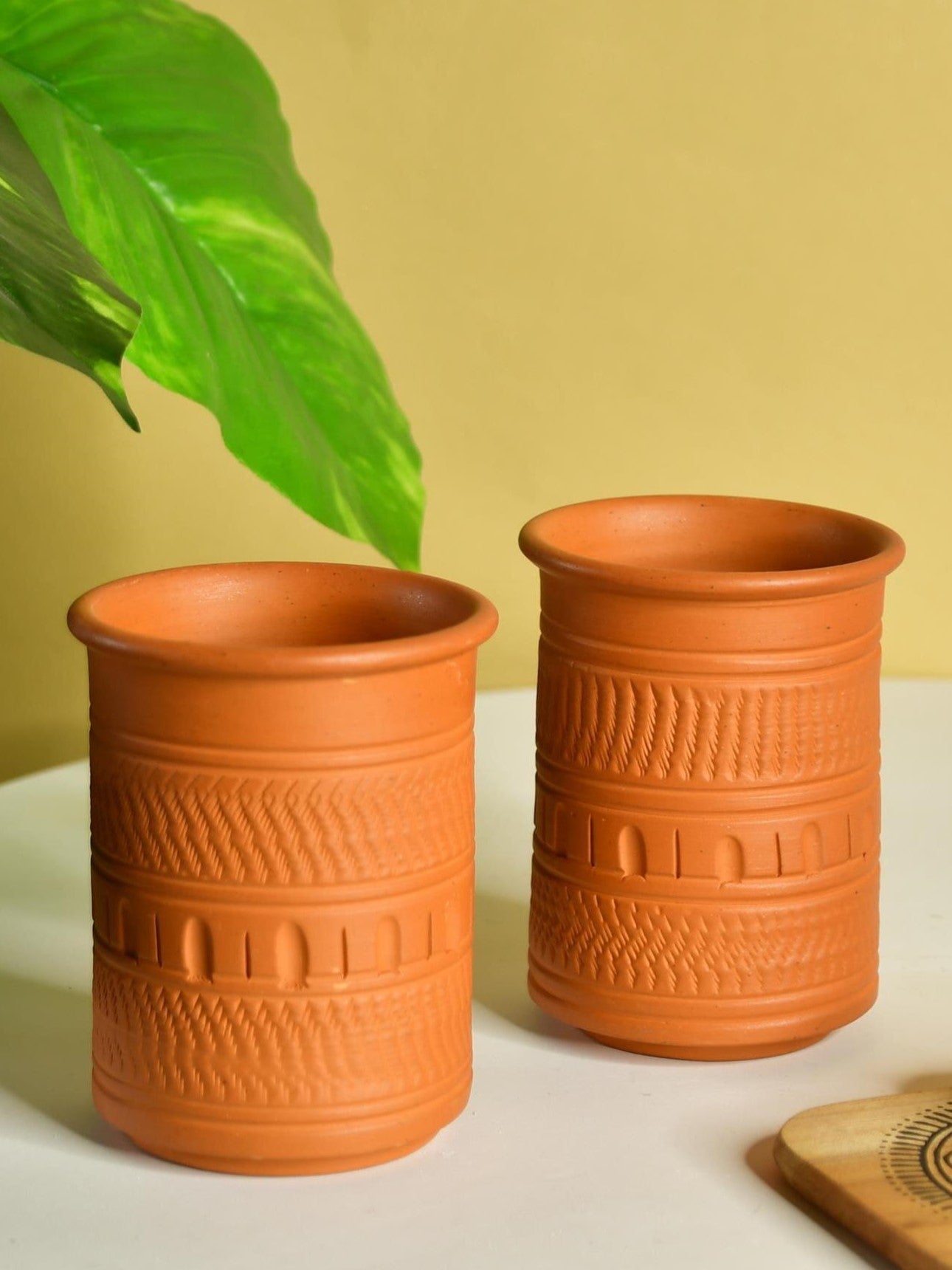 Mayii - Premium Set of 2 Unglazed Terracotta tumbler