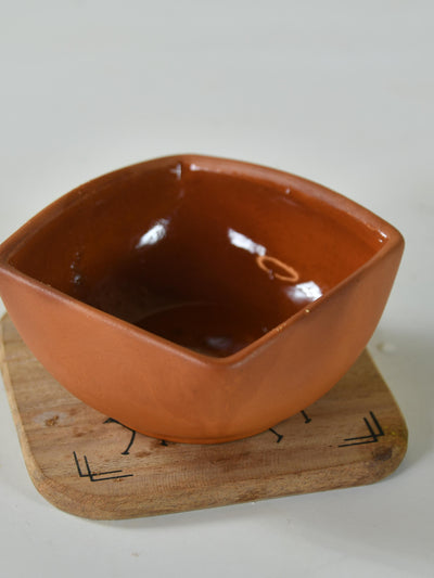 Mayii - Premium Set of 2 Terracotta Square Serving Bowls