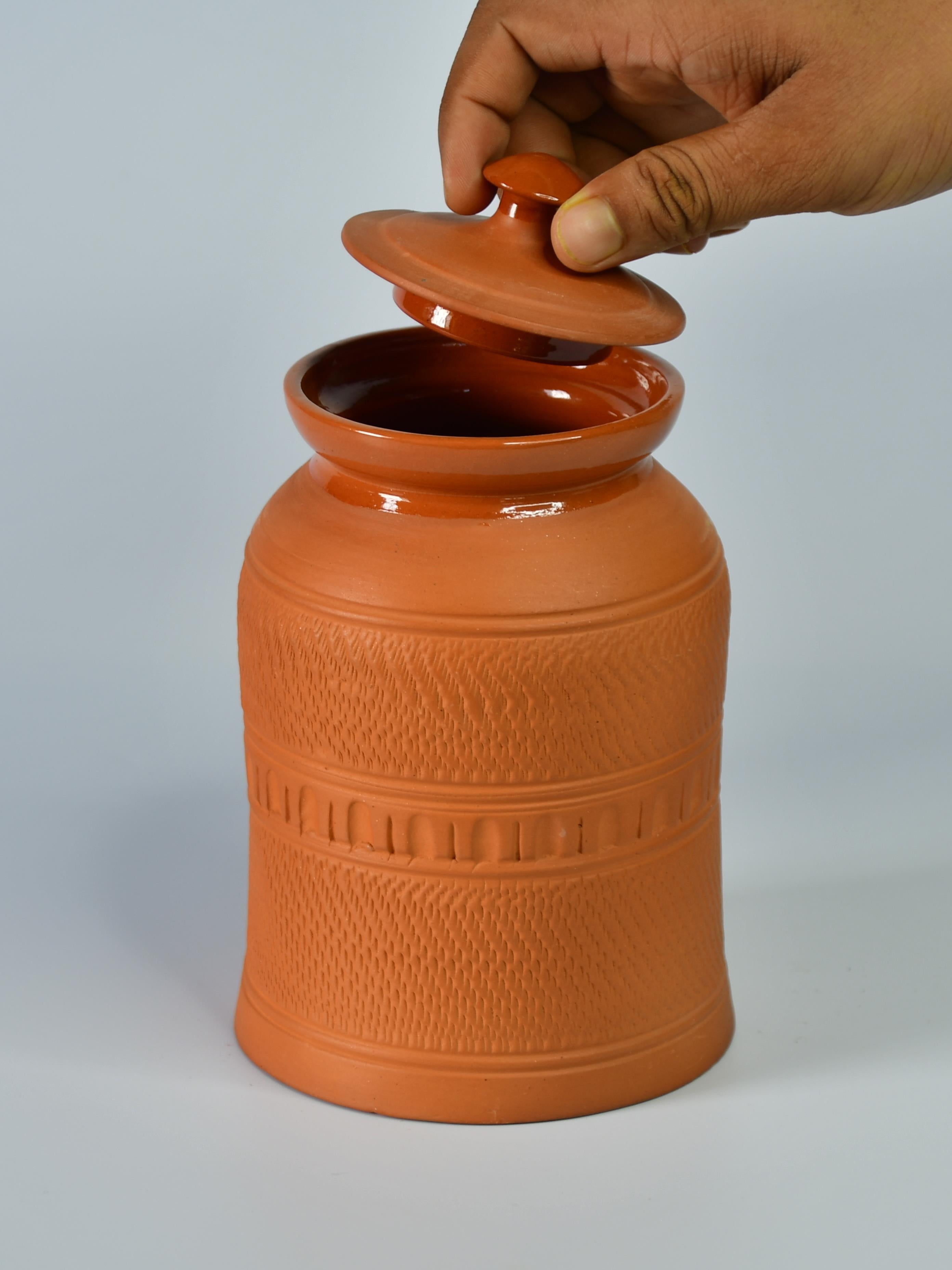 Mayii - Premium Large Terracotta Storage Jar with Lid