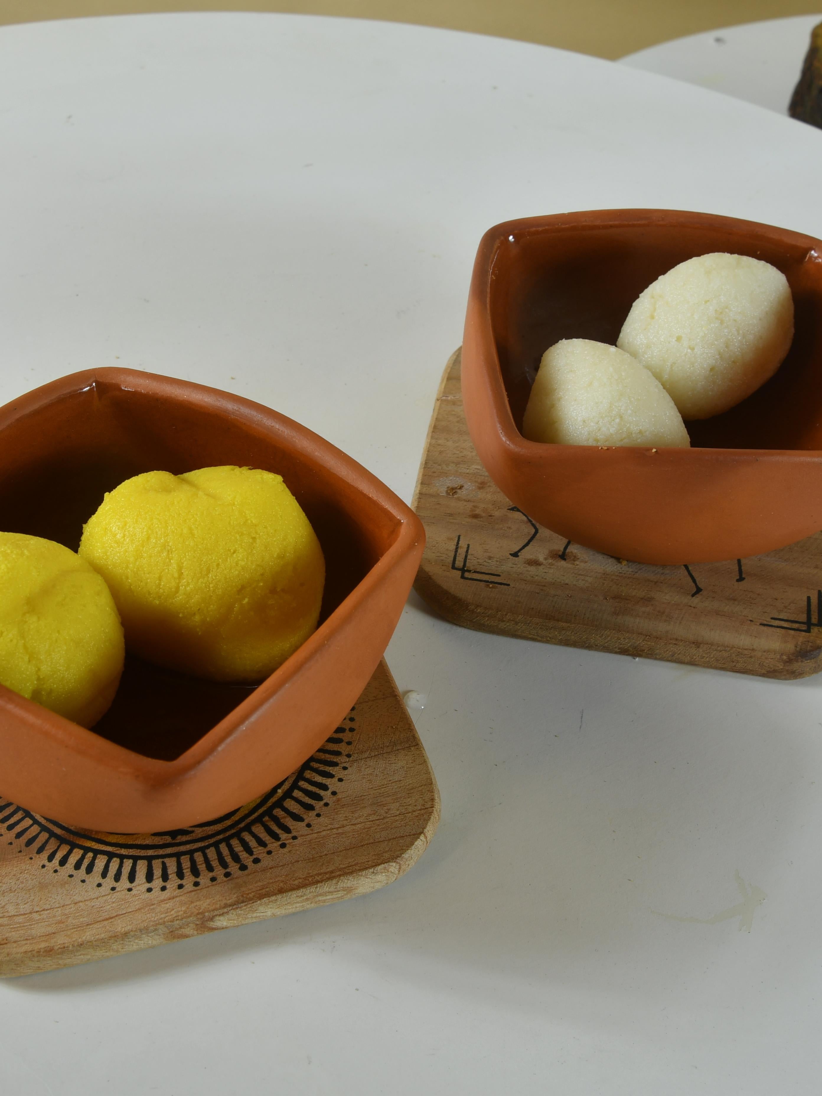 Mayii - Premium Set of 2 Terracotta Square Serving Bowls