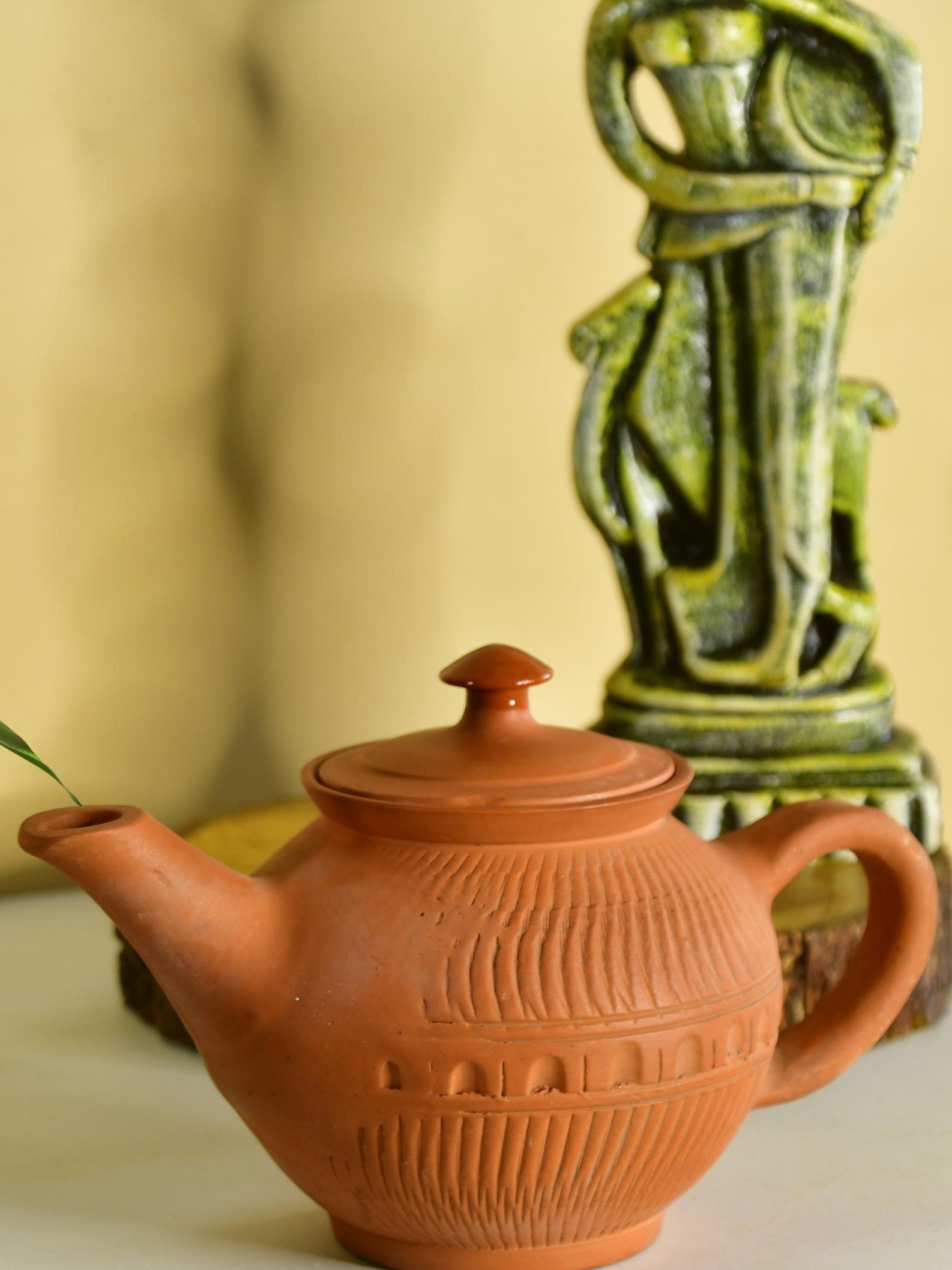 Mayii - Premium Large Terracotta Kettle for Tea and Coffee