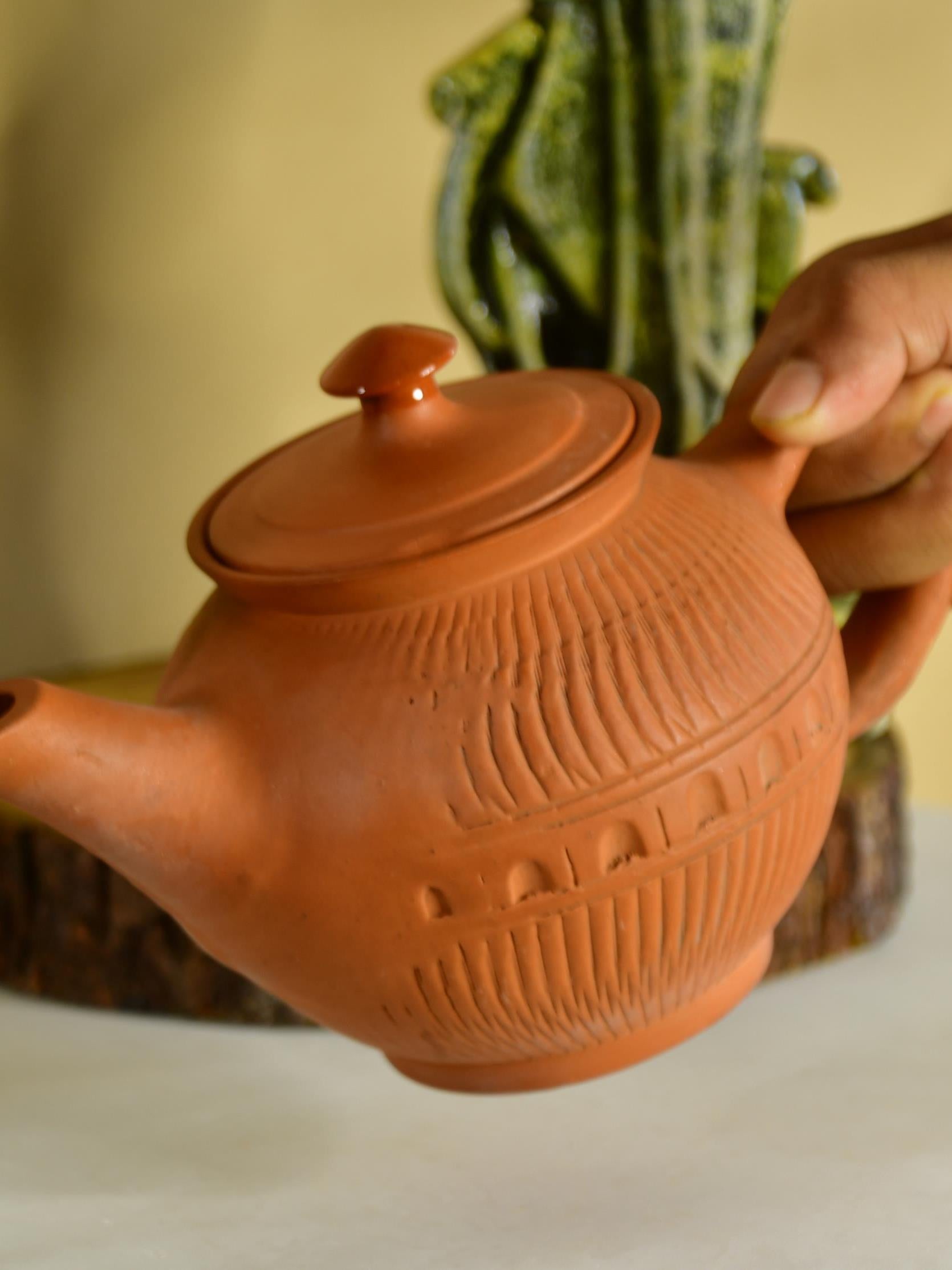 Mayii - Premium Large Terracotta Kettle for Tea and Coffee