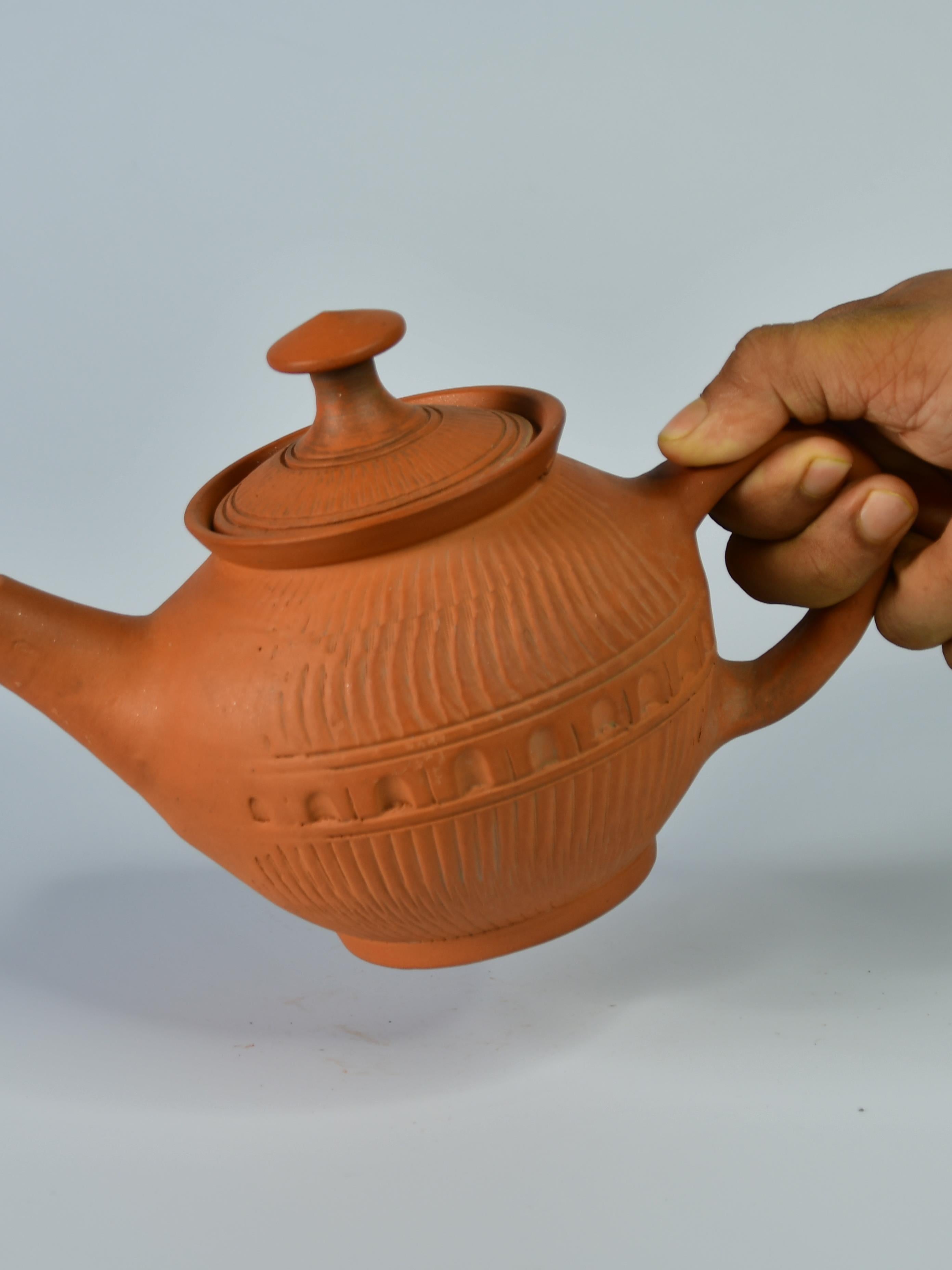 Mayii - Premium Large Terracotta Kettle for Tea and Coffee