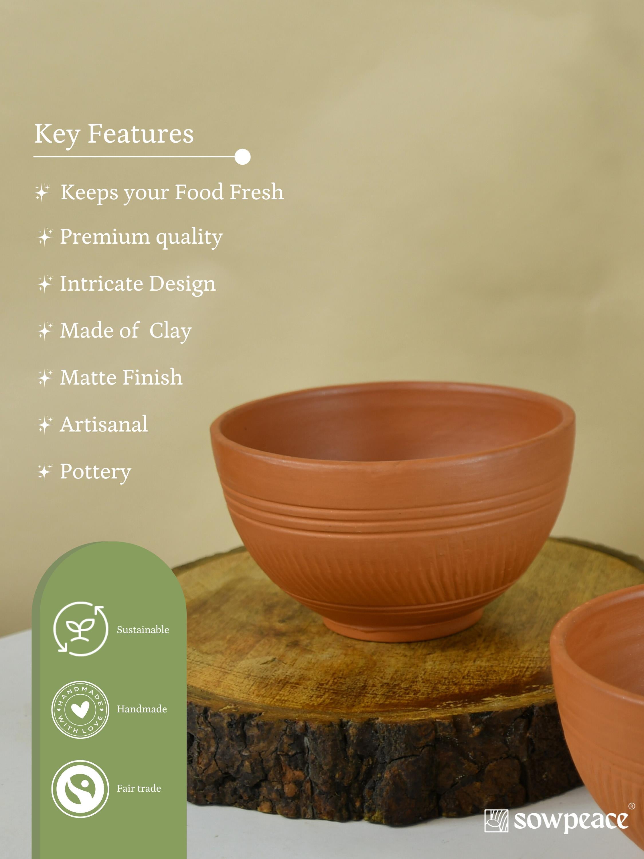 Mayii - Handcrafted Terracotta Soup Bowl: Artful Kitchenware & Decor