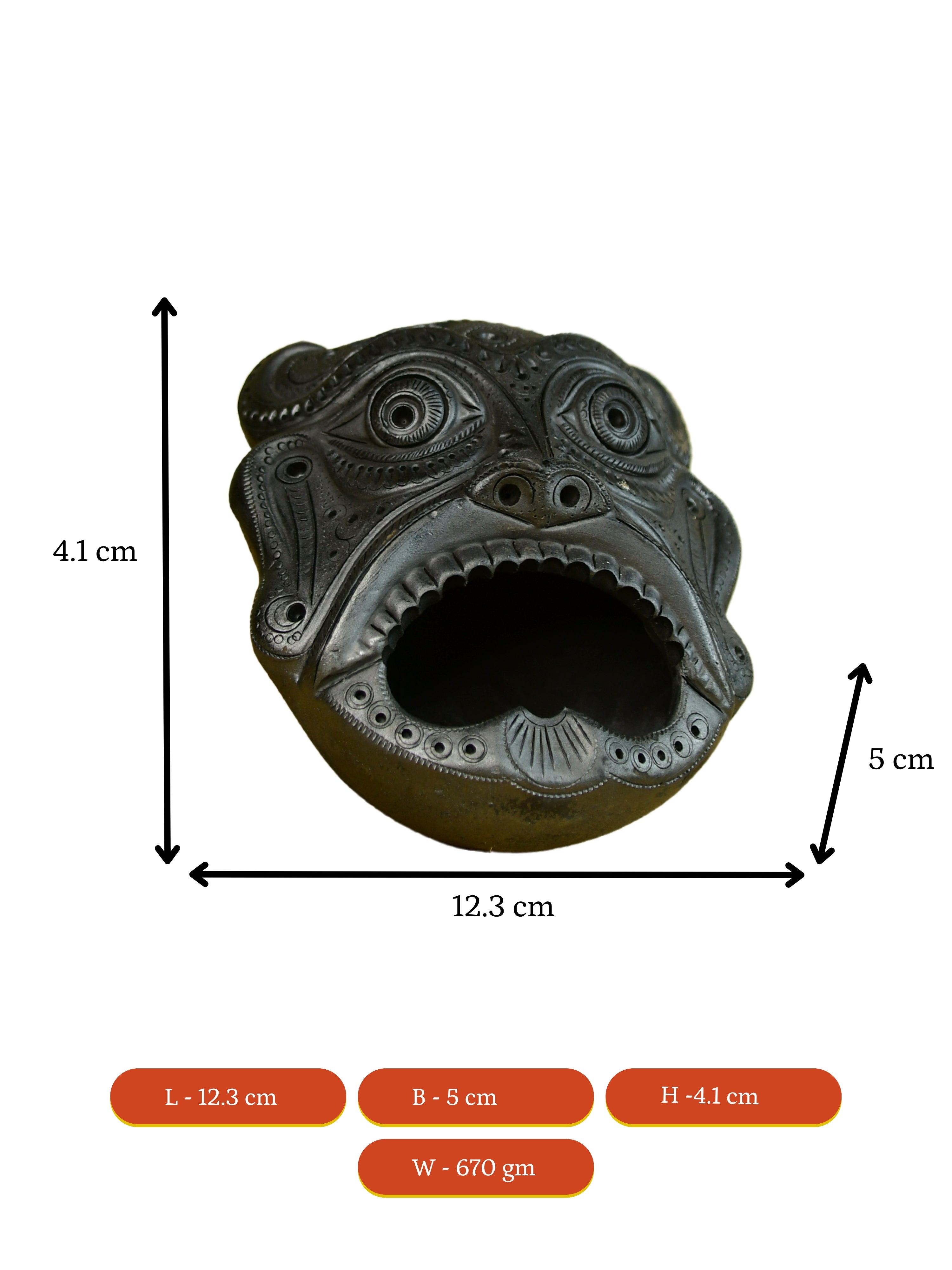 Mayii - Handcrafted Tribal Terracotta Ashtray Deity