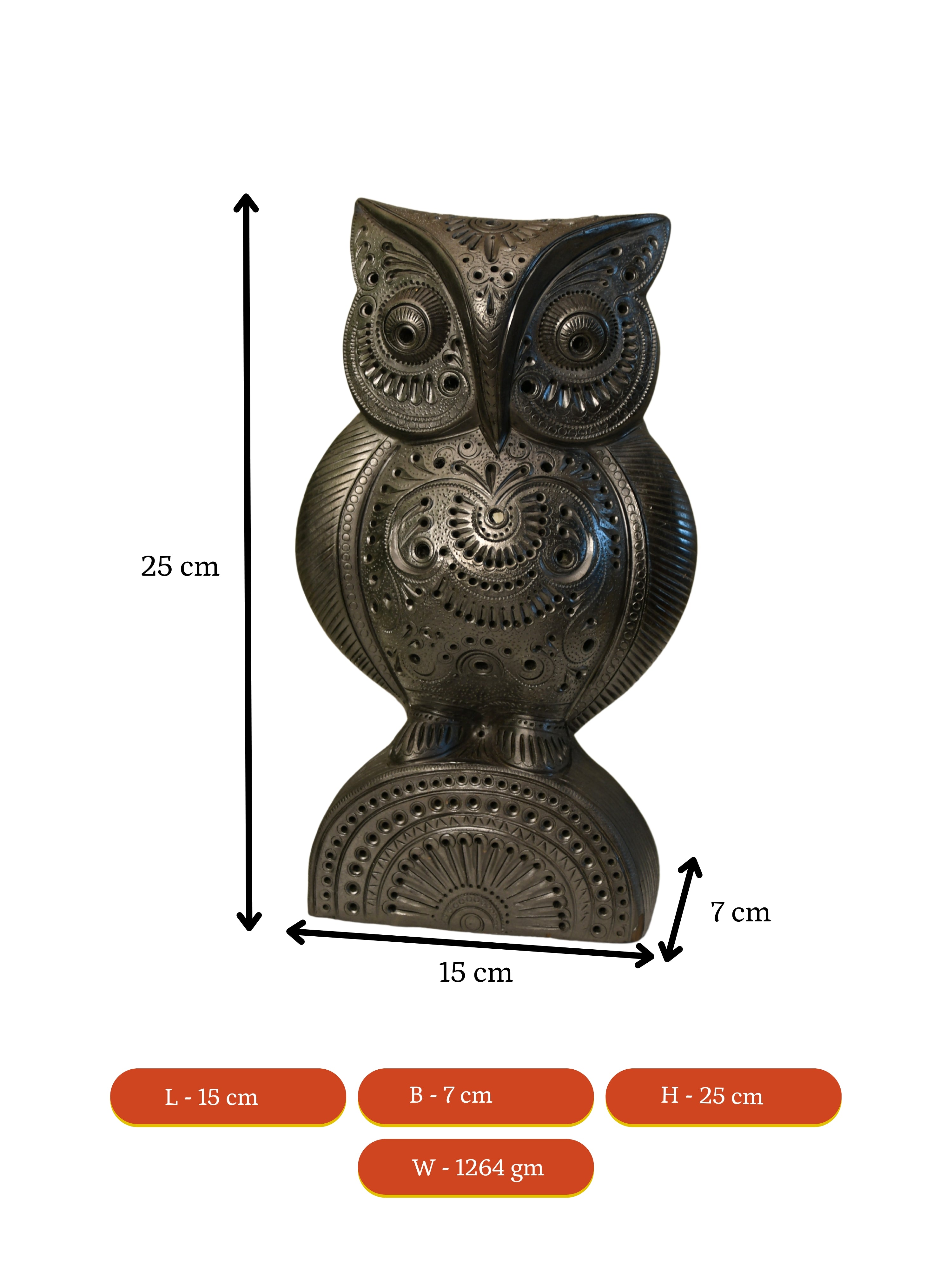 Mayii - Terracotta Guardian Owl