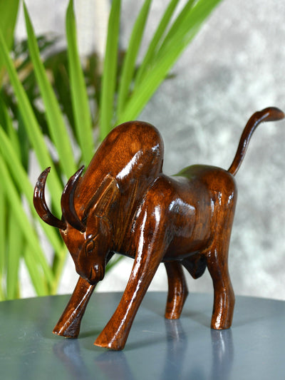 Mayii - Handcarved wooden large bull